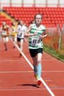 Rhian Purves (Gosforth) wins the under-13s 800 metres.